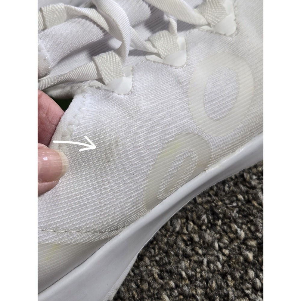 OOFOS White/Green Low Top Lace Up Athletic Sneakers - Women's 7 - Picture 7 of 8
